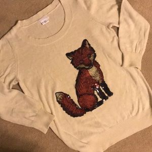 Urban Outfitters Cooperative sequined fox sweater